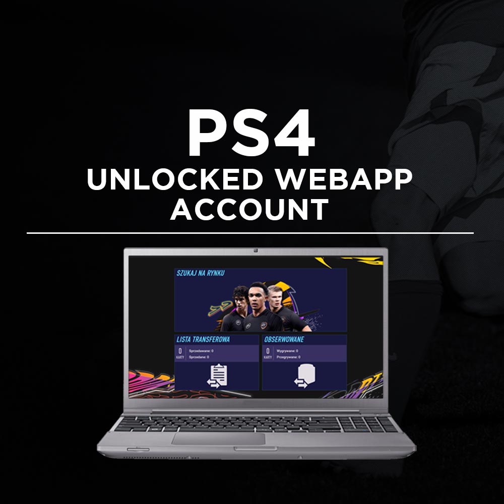 FUT 22 - unlocked WebApp account - PS4 / PS5 platform