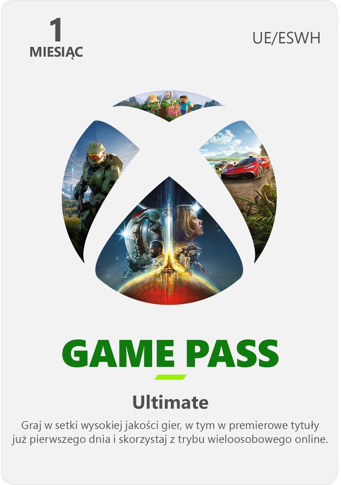 Xbox Game Pass Ultimate 1 miesiąc / 30 dni