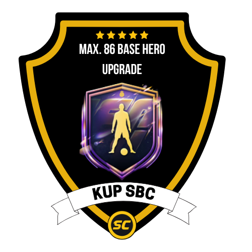 EA FC 26 SBC Max. 86 Base Hero Upgrade - PS4, PS5, Xbox One, Xbox Series X, Xbox Series S