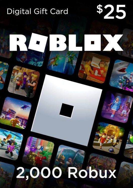 Roblox - 2000 ROBUX (gift card / code)