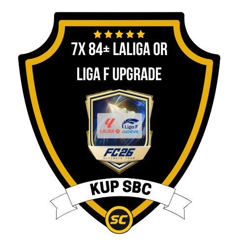 EA FC 26 SBC 7x 84+ LALIGA or Liga F Upgrade - PC