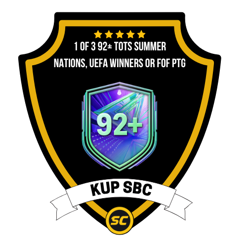 EA FC 26 SBC 1 of 3 92+ TOTS Summer Nations, UEFA Winners or FOF PTG - PS4, PS5, Xbox One, Xbox Series X, Xbox Series S