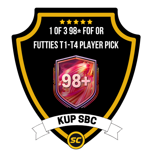 EA FC 26 SBC 1 of 3 98+ FOF or FUTTIES T1-T4 Player Pick - PS4, PS5, Xbox One, Xbox Series X, Xbox Series S