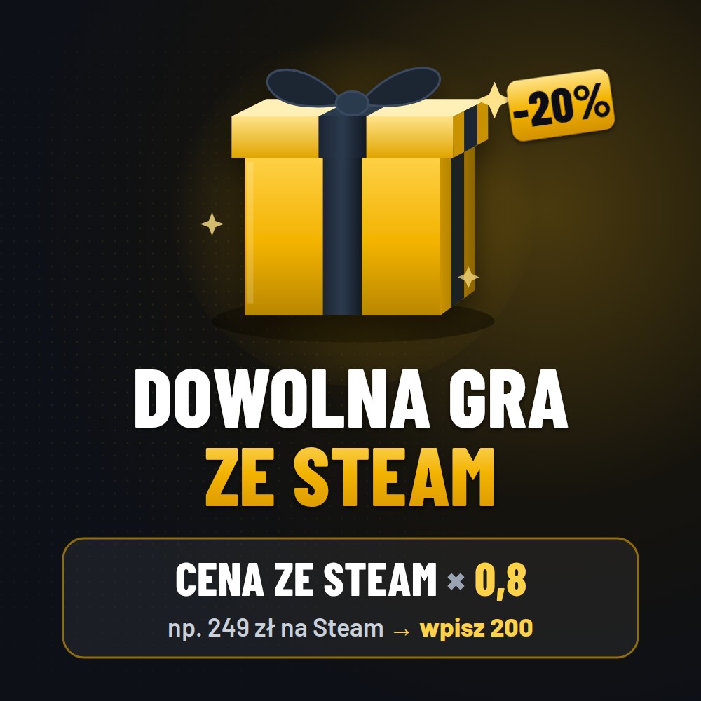 Dowolna gra Steam – w formie prezentu (GIFT STEAM) – 20% taniej!