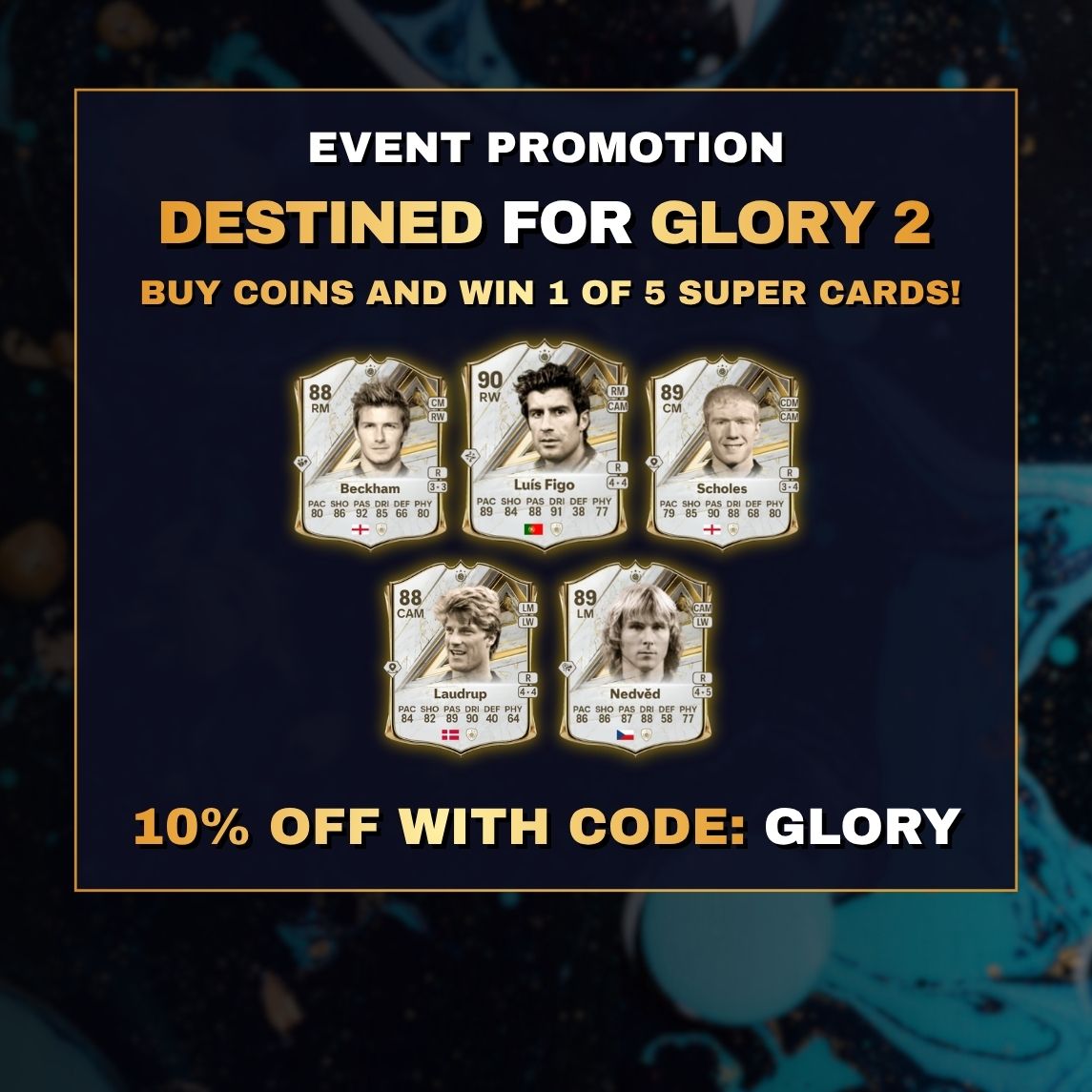 DESTINED FOR GLORY 2 Promo: FC 27 Coins -10% Off & Cards to Win