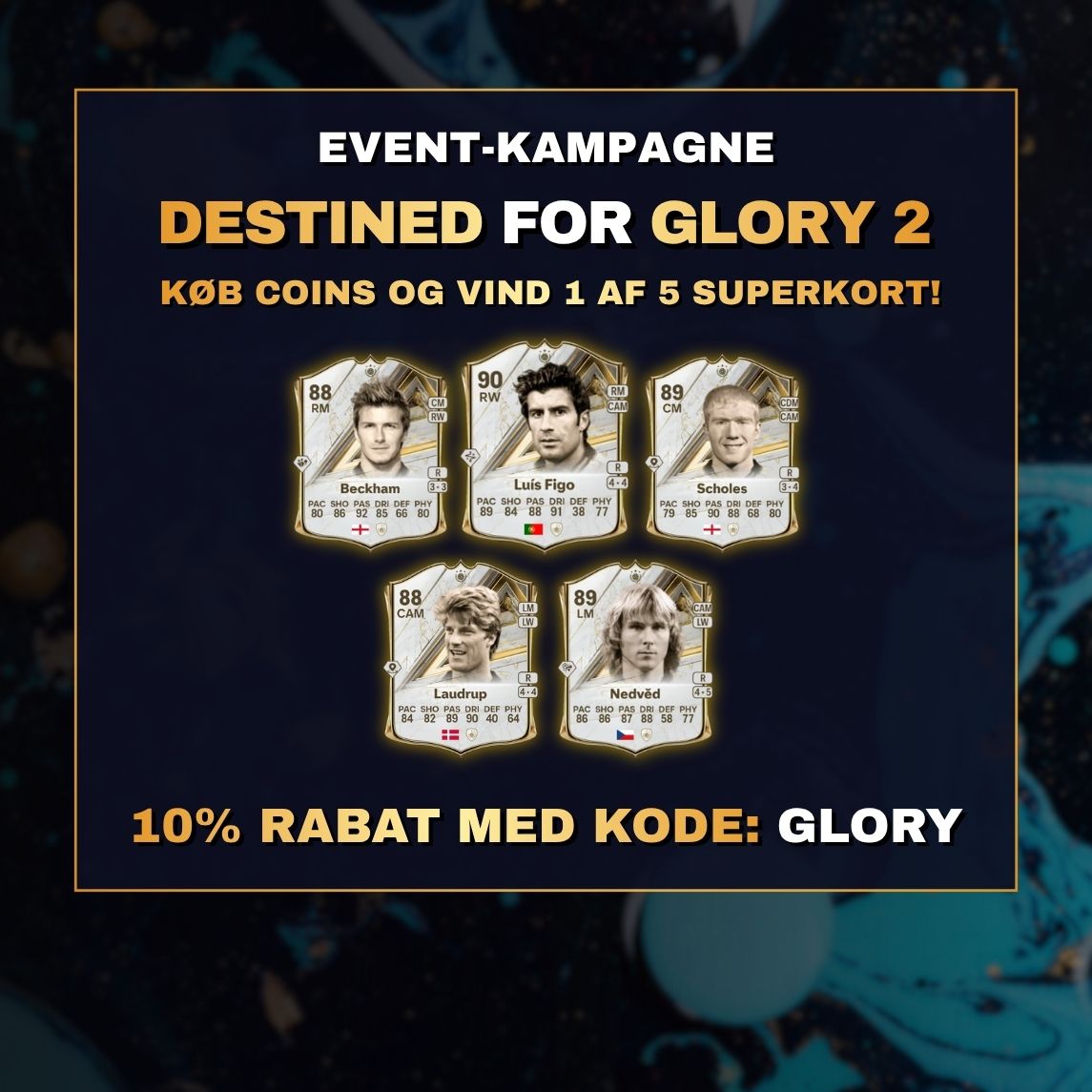 DESTINED FOR GLORY 2 Kampagne: FC 27 Coins -10% rabat & kort at vinde