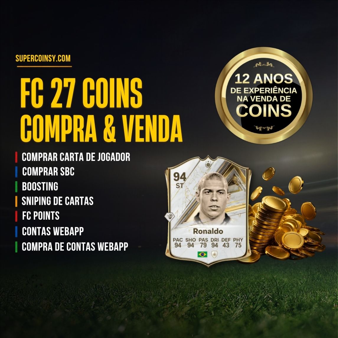 Compra e vende moedas FC 27