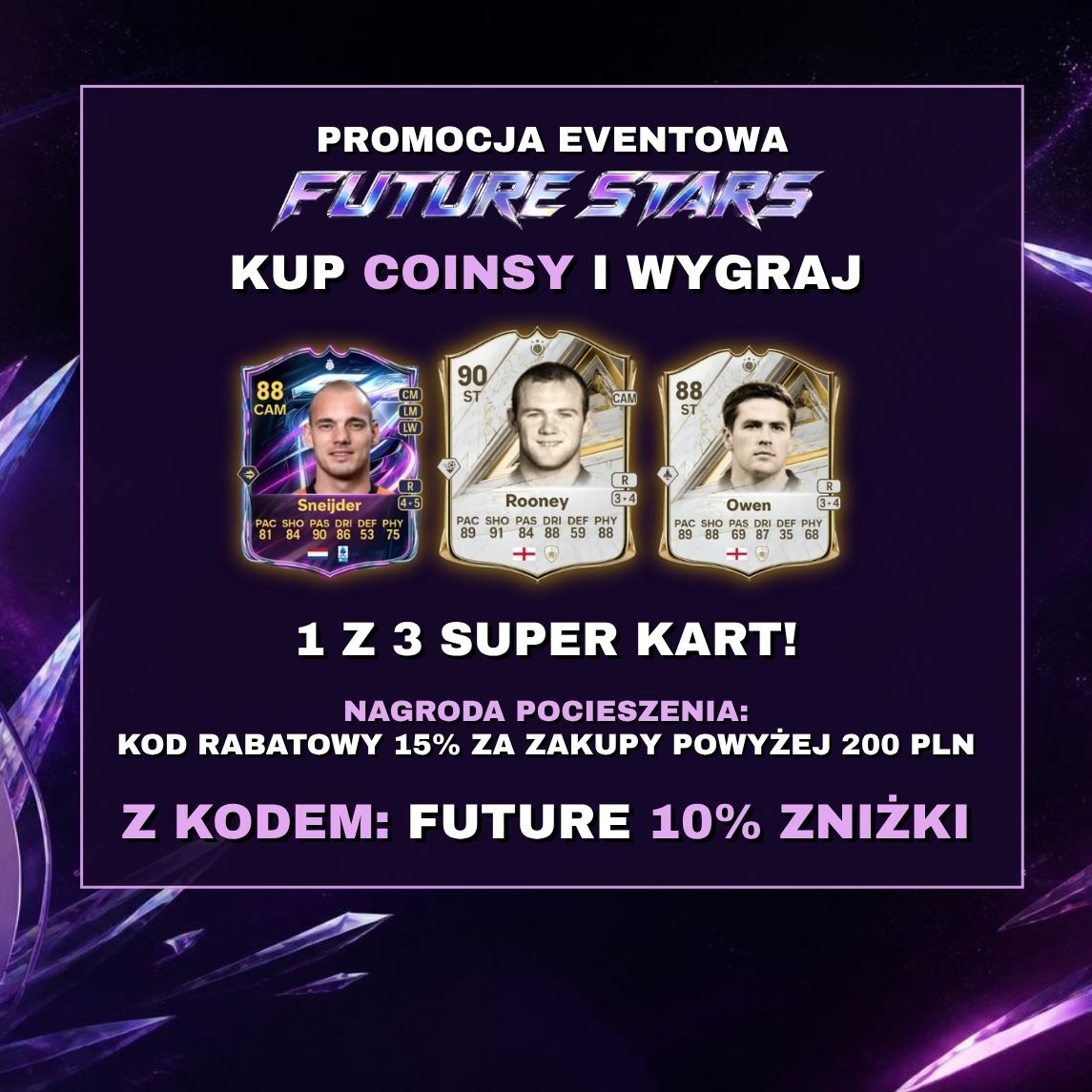 Promocja FUTURE STARS: FC 27 Coins -10% i karty do wygrania