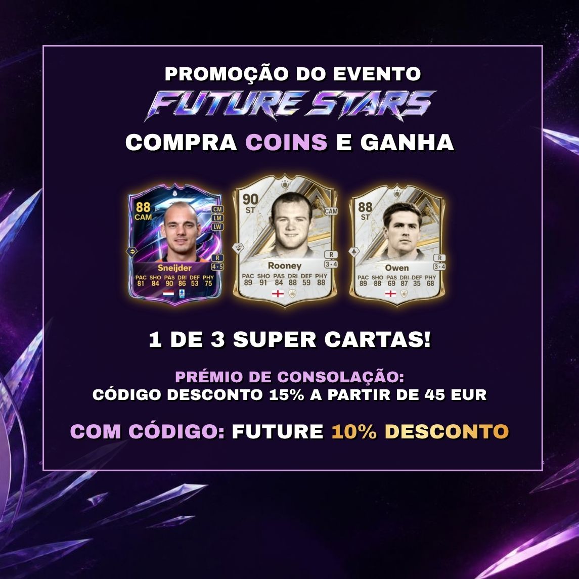 Promo FUTURE STARS: FC 27 Coins -10% e cartas para ganhar