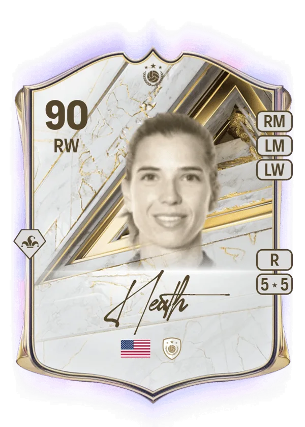 Tobin Heath (Base Icon, OVR 90, RW) - PC