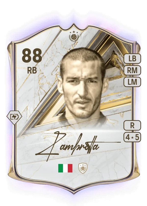 Gianluca Zambrotta (Base Icon, OVR 88, RB) - PS4, PS5, XSX, XSS, XOne