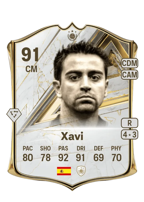 Xavi (Base Icon, OVR 91, CM) - PS4, PS5, XSX, XSS, XOne