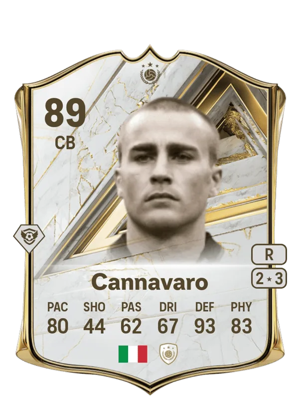 Fabio Cannavaro (Base Icon, OVR 89, CB) - PS4, PS5, XSX, XSS, XOne