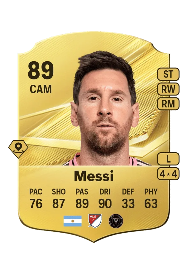 Lionel Messi (Normal, OVR 89, CAM) - PS4, PS5, XSX, XSS, XOne