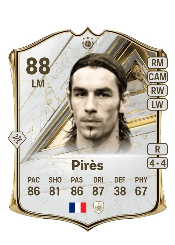 Robert Pirès (Base Icon, OVR 88, LM) - PS4, PS5, XSX, XSS, XOne