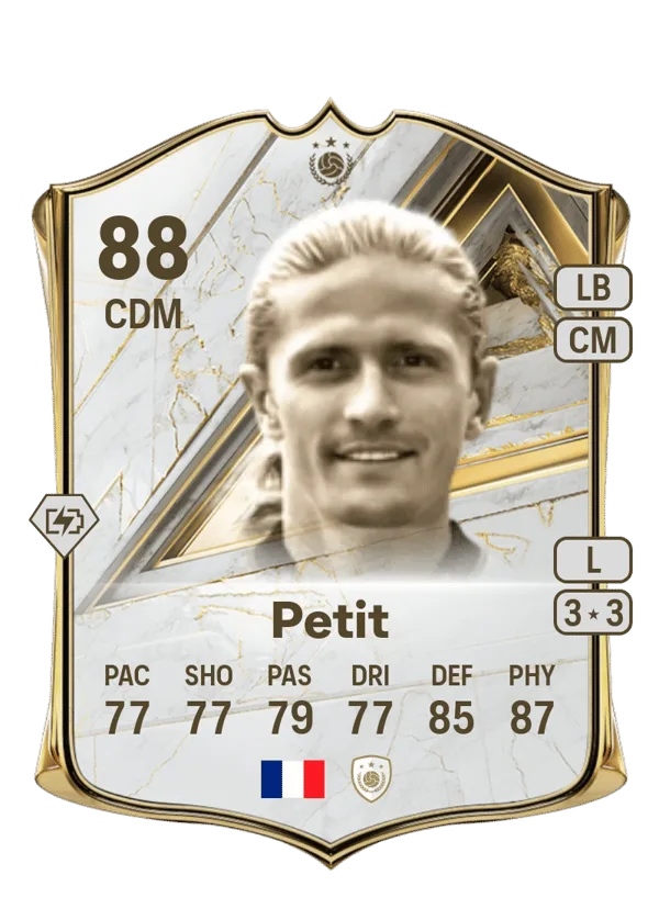 Emmanuel Petit (Base Icon, OVR 88, CDM) - PS4, PS5, XSX, XSS, XOne