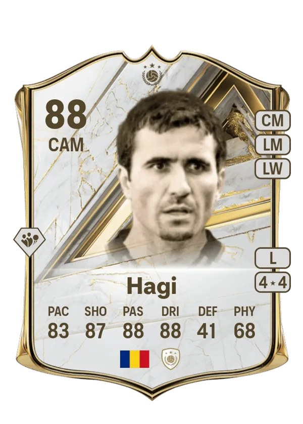 Gheorghe Hagi (Base Icon, OVR 88, CAM) - PS4, PS5, XSX, XSS, XOne