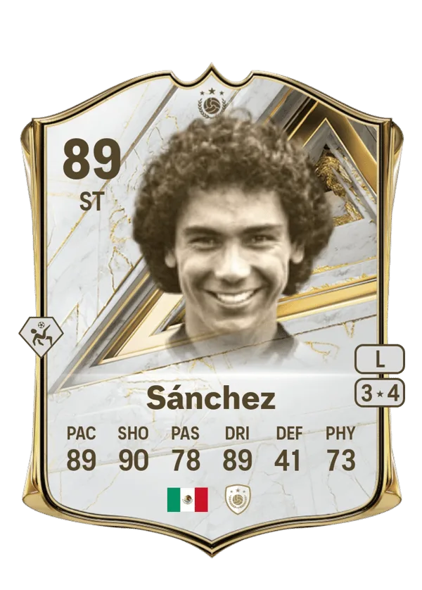 Hugo Sánchez (Base Icon, OVR 89, ST) - PS4, PS5, XSX, XSS, XOne