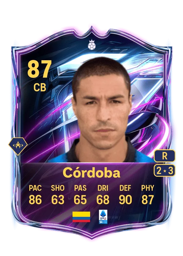 Iván Córdoba (Base Hero, OVR 87, CB) - PS4, PS5, XSX, XSS, XOne