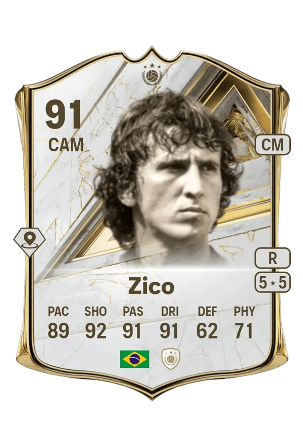 Zico (Base Icon, OVR 91, CAM) - PS4, PS5, XSX, XSS, XOne