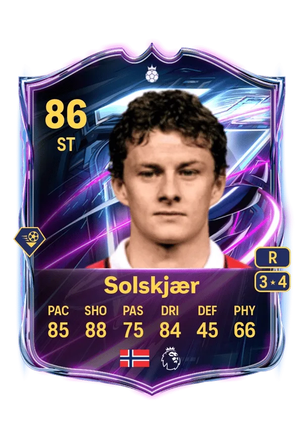 Ole Gunnar Solskjær (Base Hero, OVR 86, ST) - PS4, PS5, XSX, XSS, XOne