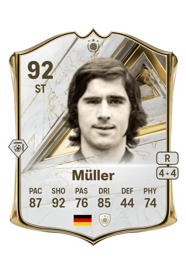Gerd Müller (Base Icon, OVR 92, ST) - PS4, PS5, XSX, XSS, XOne