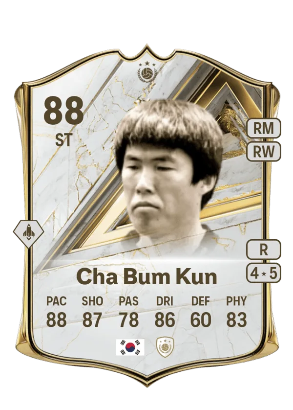 Cha Bum Kun (Base Icon, OVR 88, ST) - PS4, PS5, XSX, XSS, XOne