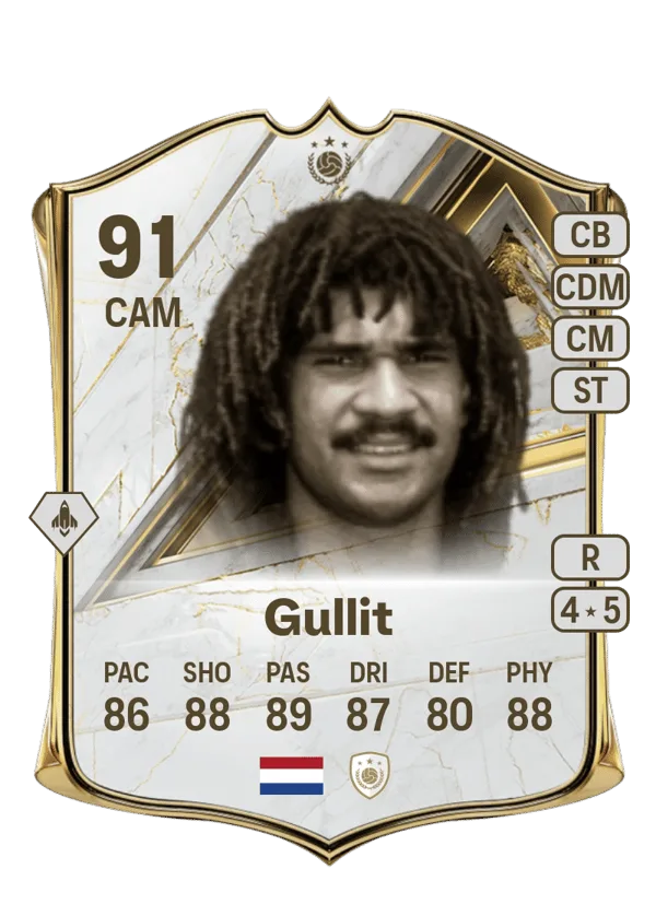 Ruud Gullit (Base Icon, OVR 91, CAM) - PS4, PS5, XSX, XSS, XOne