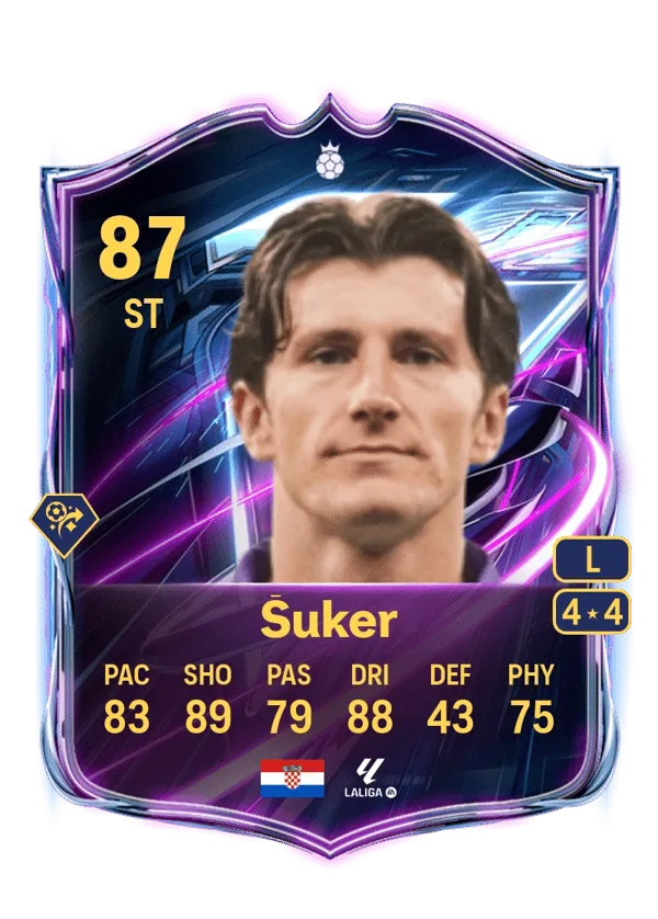 Davor Šuker (Base Hero, OVR 87, ST) - PS4, PS5, XSX, XSS, XOne