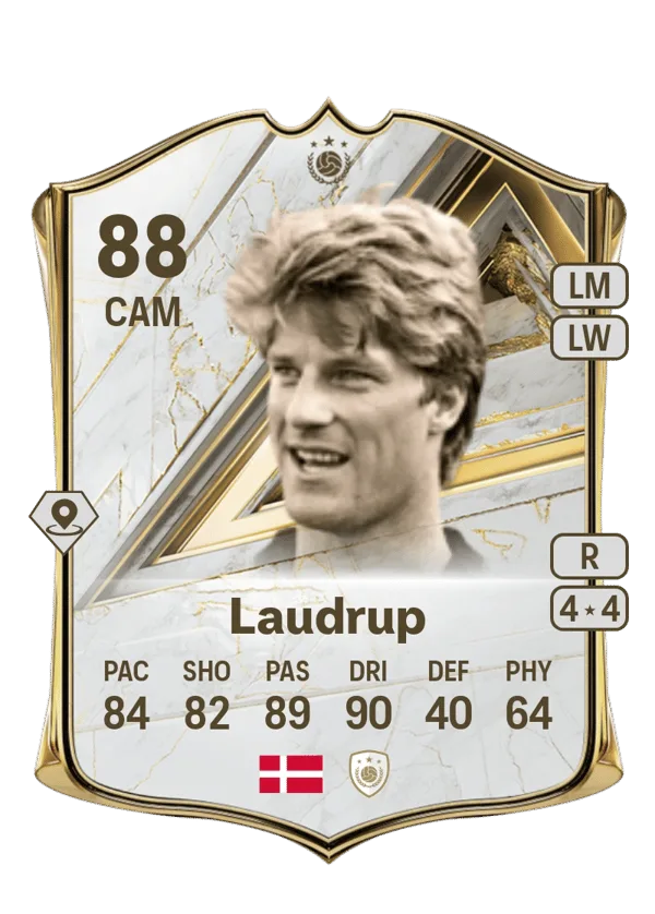 Michael Laudrup (Base Icon, OVR 88, CAM) - PS4, PS5, XSX, XSS, XOne