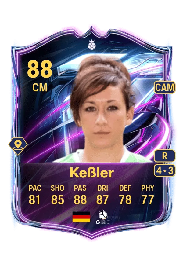Nadine Keßler (Base Hero, OVR 88, CM) - PS4, PS5, XSX, XSS, XOne