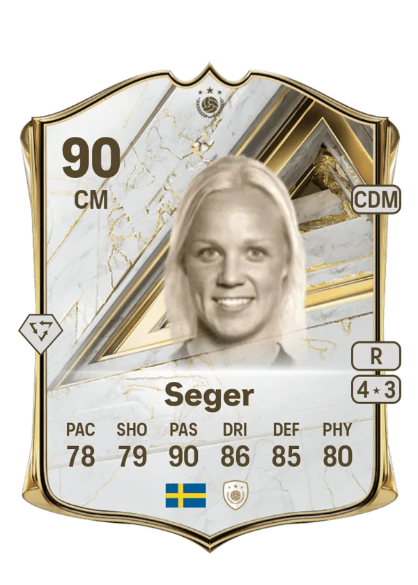 Caroline Seger (Base Icon, OVR 90, CM) - PS4, PS5, XSX, XSS, XOne