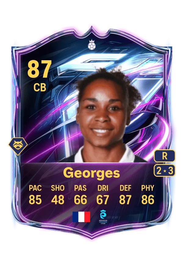 Laura Georges (Base Hero, OVR 87, CB) - PS4, PS5, XSX, XSS, XOne