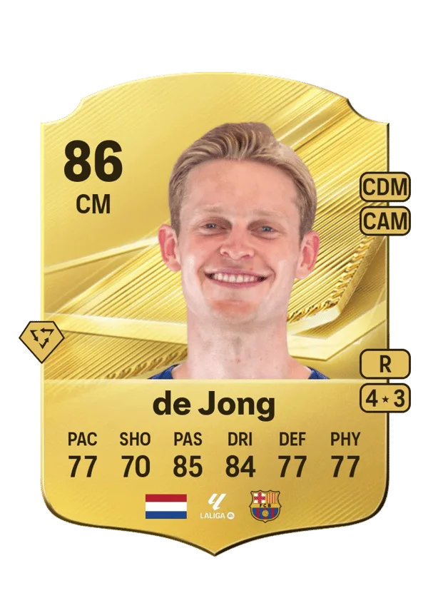 Frenkie de Jong (Normal, OVR 86, CM) - PC