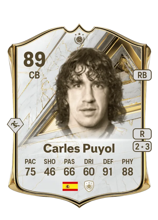 Carles Puyol (Base Icon, OVR 89, CB) - PS4, PS5, XSX, XSS, XOne