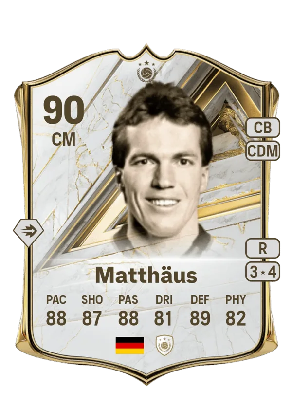 Lothar Matthäus (Base Icon, OVR 90, CM) - PS4, PS5, XSX, XSS, XOne