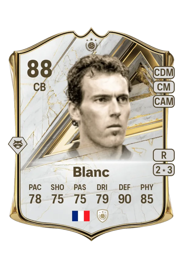 Laurent Blanc (Base Icon, OVR 88, CB) - PS4, PS5, XSX, XSS, XOne