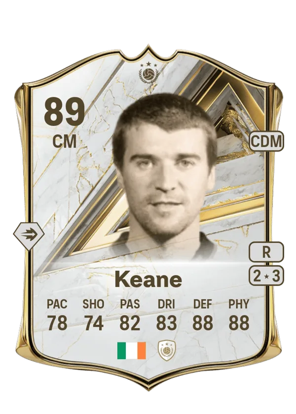 Roy Keane (Base Icon, OVR 89, CM) - PS4, PS5, XSX, XSS, XOne