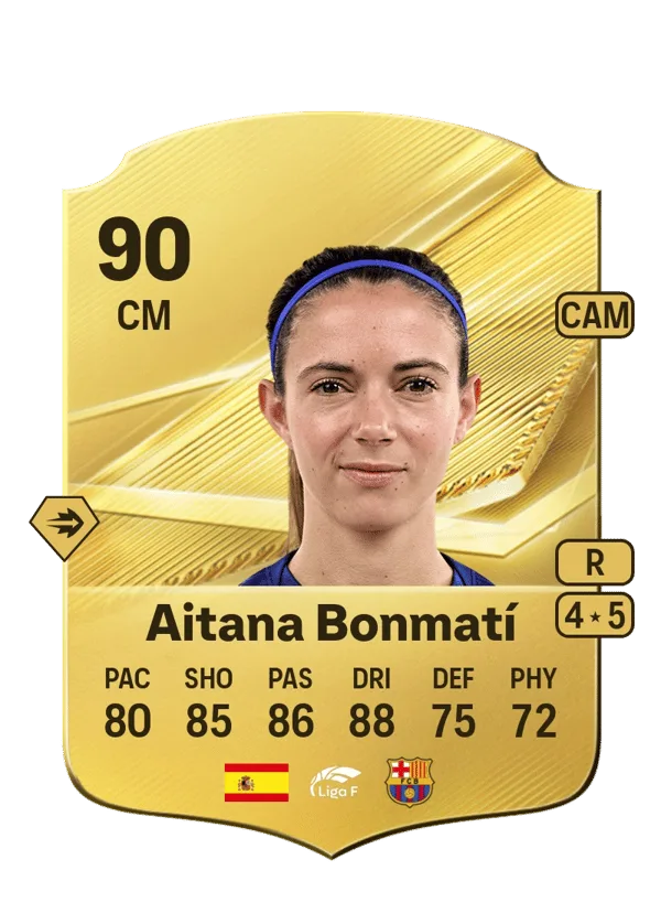 Aitana Bonmatí (Normal, OVR 90, CM) - PS4, PS5, XSX, XSS, XOne