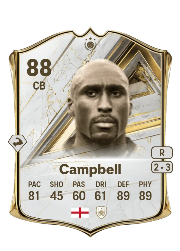Sol Campbell (Base Icon, OVR 88, CB) - PS4, PS5, XSX, XSS, XOne