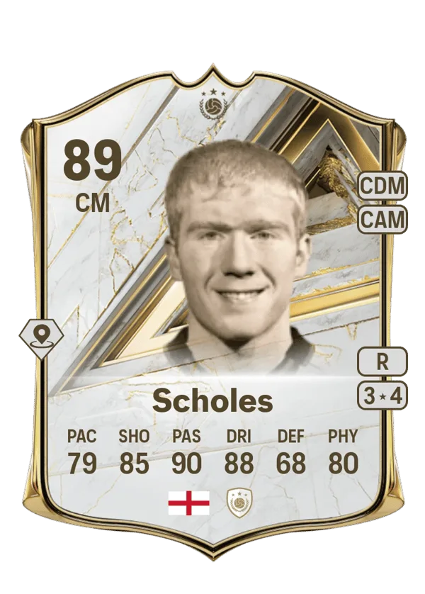 Paul Scholes (Base Icon, OVR 89, CM) - PS4, PS5, XSX, XSS, XOne