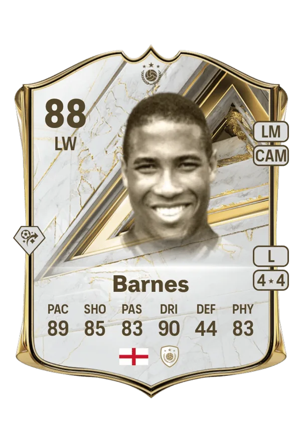 John Barnes (Base Icon, OVR 88, LW) - PS4, PS5, XSX, XSS, XOne