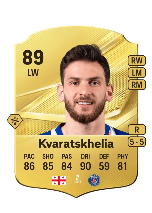 Khvicha Kvaratskhelia (Normal, OVR 89, LW) - PC