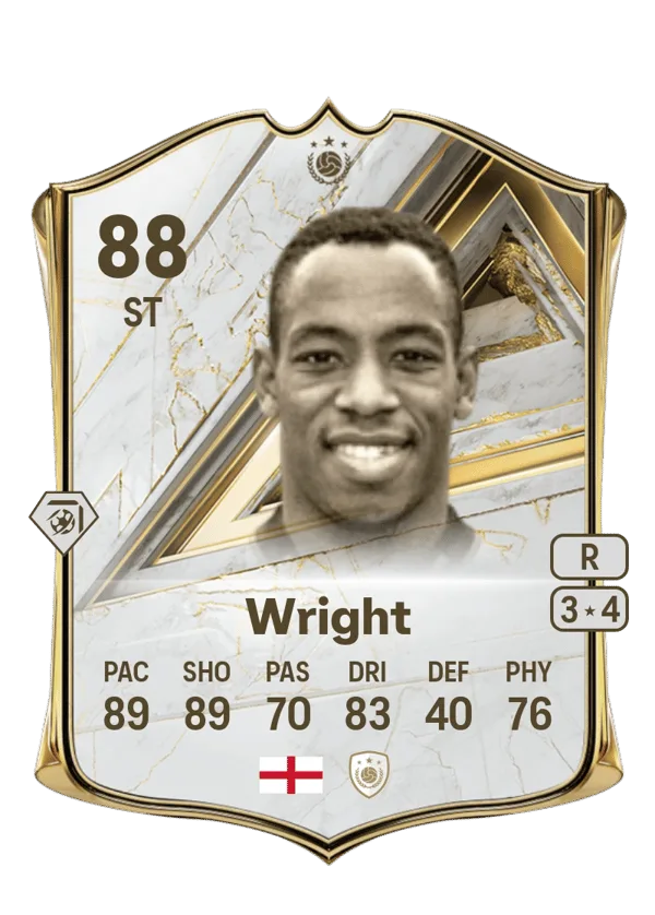 Ian Wright (Base Icon, OVR 88, ST) - PS4, PS5, XSX, XSS, XOne
