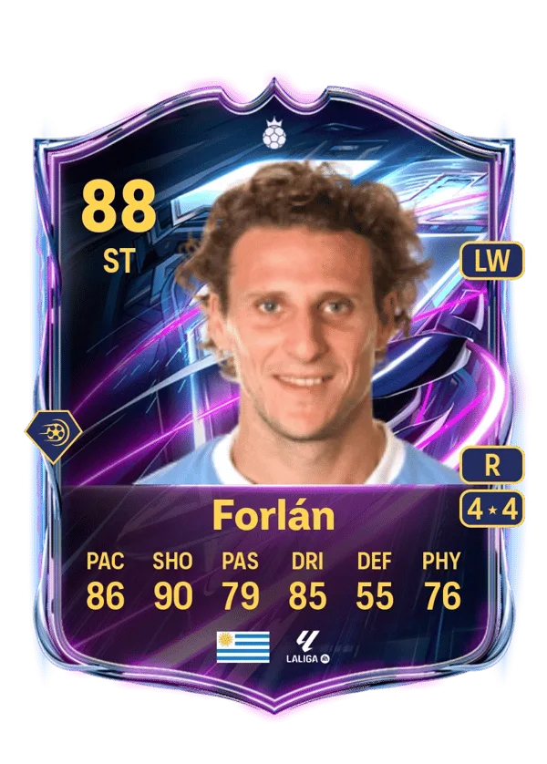 Diego Forlán (Base Hero, OVR 88, ST) - PS4, PS5, XSX, XSS, XOne