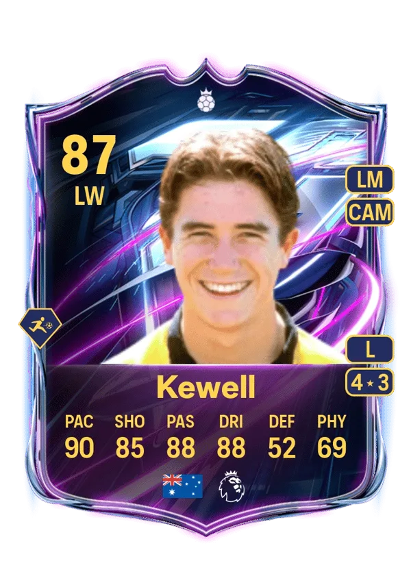 Harry Kewell (Base Hero, OVR 87, LW) - PS4, PS5, XSX, XSS, XOne