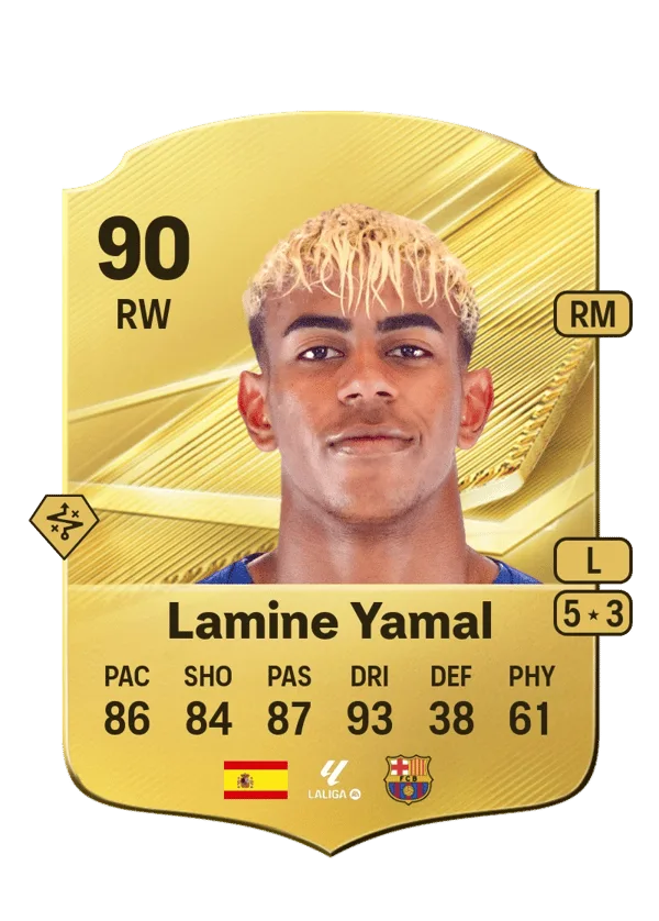 Lamine Yamal (Normal, OVR 90, RW) - PC