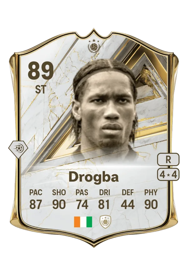 Didier Drogba (Base Icon, OVR 89, ST) - PS4, PS5, XSX, XSS, XOne