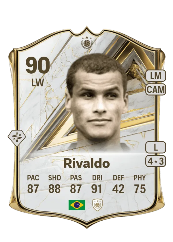 Rivaldo (Base Icon, OVR 90, LW) - PS4, PS5, XSX, XSS, XOne