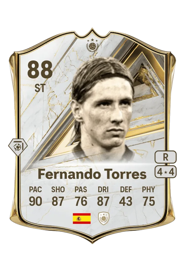 Fernando Torres (Base Icon, OVR 88, ST) - PS4, PS5, XSX, XSS, XOne